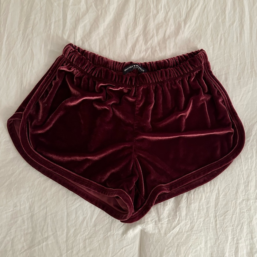 Brandy Melville Velvet Shorts